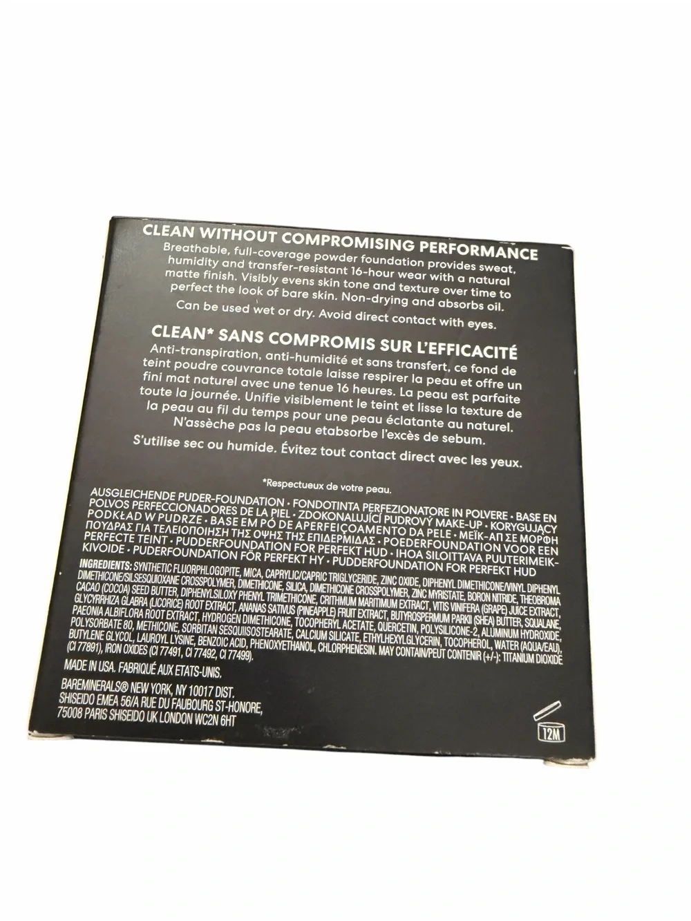 bareMinerals 24HR Skin-Perfecting Talc-Free Matte‎ Powder Foundation Light 22